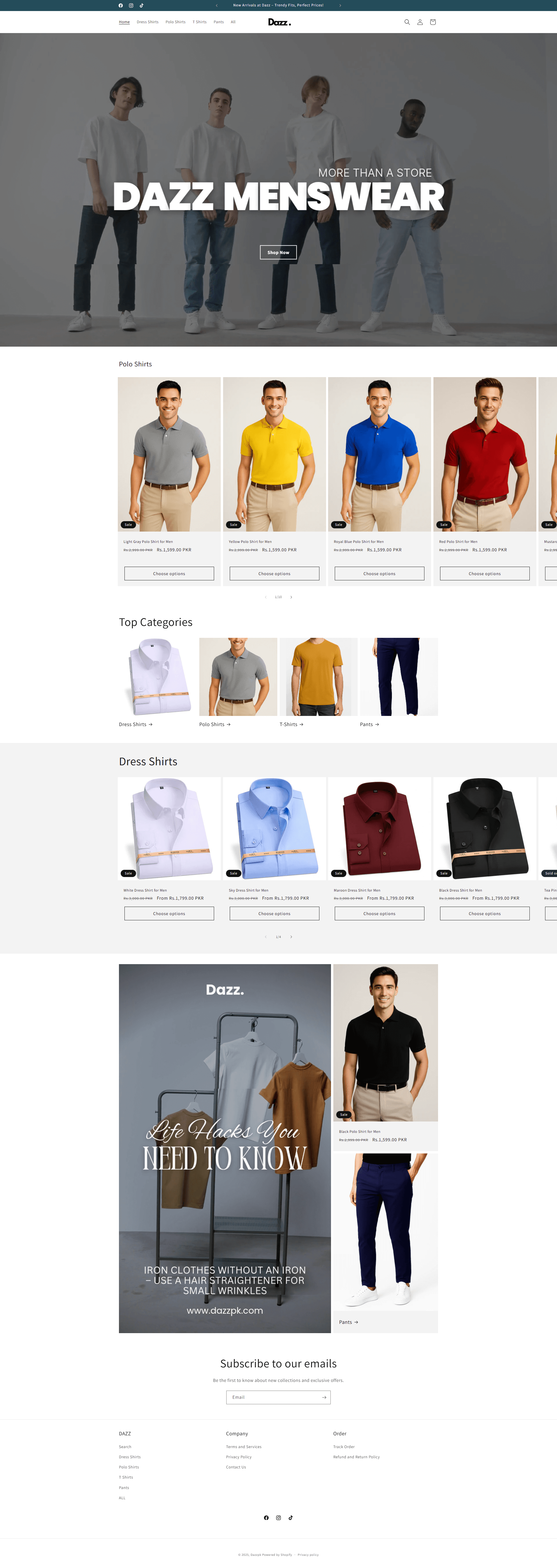 Dazzpk – Herrenmode Online-Shop